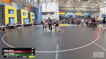 106 lbs Champ. Round 1 - Ryan Smith, Charter School Of Wilmington vs Cole Perrin, Delaware Military Academy