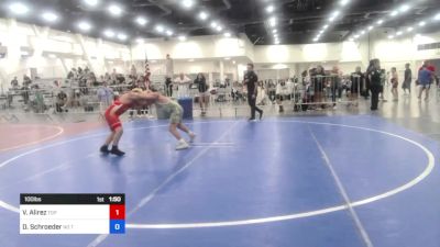 100 lbs Rr Rnd 3 - Vladimer Alirez, Top Notch WC vs Dalton Schroeder, No Team