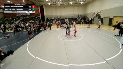 48-56 lbs Round 1 - Mckynleigh Cabrera, Roy Wrestling Club vs Grace V Christensen, Falcon Wrestling Club