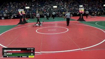 95 lbs Semifinal - Grayson Debevoise, MIRA vs Ty Bosco, ARC3