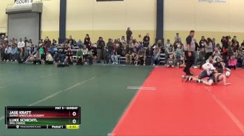 80 lbs Cons. Round 3 - Jase Kratt, Summit Wrestling Academy vs Luke Schichtl, WML Cobras