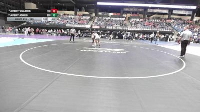125 lbs Cons. Round 3 - Avery Villines, Topeka-Seaman HS vs Avery Jones, De Soto HS