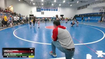 41-42 lbs Round 3 - Kaleb Winterholler, Camel Kids Wrestling vs Lincoln Purnell, Eastside United