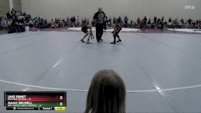 84 lbs Placement (4 Team) - Isaiah Brunell, UNC (United North Central) vs Jake Ebnet, Red Rock Central