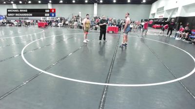 285 lbs Michael Rivas, California Silver vs Grey Richardson, Georgia