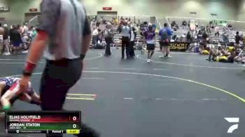 60 lbs Finals (8 Team) - Elias Holyfield, Belding Orange vs Jordan Staton, Ares Red