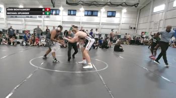 285 lbs Round 3 (4 Team) - Michael Uplinger, Youngstown Elite vs John Montgomery, All American