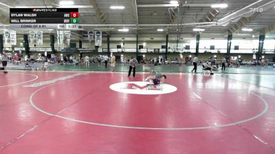 132 lbs Consi Of 8 #1 - Dylan Walsh, Arlington Wrestling Club vs Will Brinker, Independence HS
