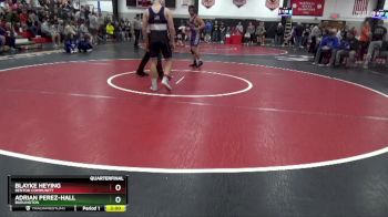 165 lbs Quarterfinal - Blayke Heying, Benton Community vs Adrian Perez-Hall, Burlington