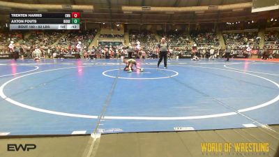 52 lbs Consi Of 4 - Trenten Harris, CWA vs Axton Fouts, Ridge Wrestling Club
