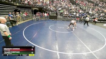 157 lbs Champ. Round 1 - Branson Hawkins, Hurricane vs Teagen Cheetham, Snow Canyon