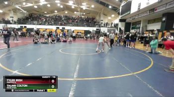 115 lbs Cons. Round 5 - Talinn Colton, Middleton vs Tyler Irish, Sawtooth