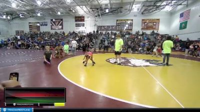 45 lbs Round 2 - Shekira Thompson, Toppenish USA Wrestling Club vs Leia Cantu, Moses Lake Wrestling Club