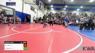 37 lbs Quarterfinal - Ryder Little, Salina Wrestling Club vs Ryder Scott, Verdigris Youth Wrestling