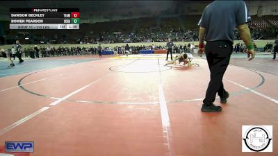 110 lbs Final - Dawson Beckley, Team Tulsa Wrestling Club vs Bowen Pearson, Scrap Yard Training