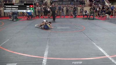 75_B lbs 3rd Place - Steven Barker, Bensalem vs Josiah Verilla, Tyrone