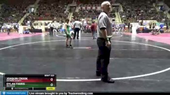 132 lbs Cons. Round 2 - Joaquin Crook, Baldwin County vs Dylan Farris, Holtville