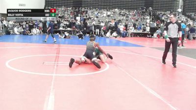 128-I lbs Round Of 16 - Jaquod Rodgers, Northern Delaware Wrestling Academy vs Billy Votta, Green Machine