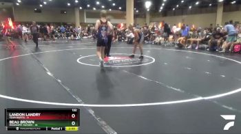 132 lbs Round 4 (6 Team) - Landon Landry, Team Misfits vs Beau Brown, Mississippi Mayhem