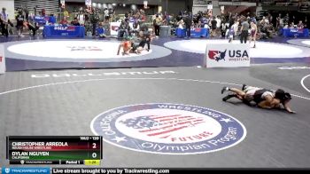 120 lbs Champ. Round 2 - Dylan Nguyen, California vs Christopher Arreola, Rough House Wrestling