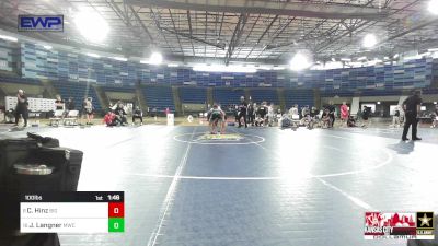 100 lbs Rr Rnd 2 - Carver Hinz, Big Game Wrestling Club vs Jack Langner, MWC Wrestling Academy, NE