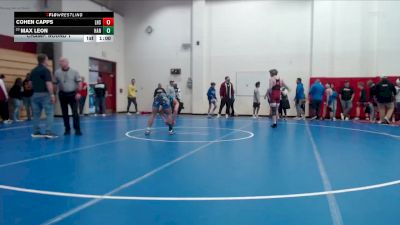 144 lbs Champ. Round 1 - Max Leon, Harrison vs Cohen Capps, Lapel High School