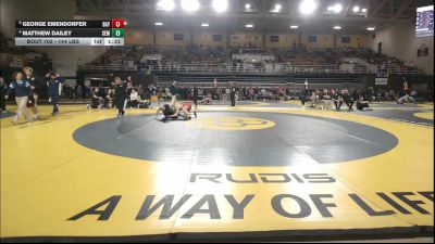 144 lbs Quarterfinal - George Emendorfer, Baylor School vs Matthew Dailey, Wyoming Seminary