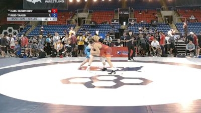 138 lbs Champ. Rd Of 32 - Cael Humphrey, California vs Reid Yakes, Florida