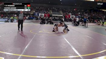 132 lbs Cons. Round 3 - Cooper Lehosit, Emmett vs Ty Petersen, Shelley