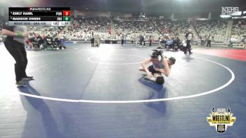 G6A-100 lbs Champ. Round 1 - Madison Owens, ENID (Girls) vs Emily Hamil, PUTNAM CITY WEST (Girls)