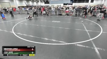 59 lbs Cons. Round 3 - Braydon Lopez, Proving Grounds Wrestling vs Colt Gass, Moen Wrestling Academy