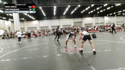 144 lbs Round 1 (4 Team) - Diego Garcia, Top Rank Hawks Wrestling vs Chip Fahlbusch, Fuller Wrestling Center