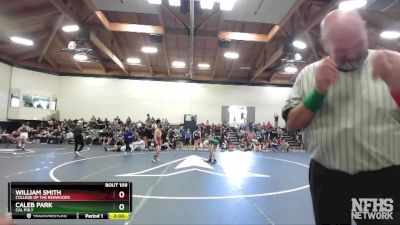 133 lbs Cons. Round 1 - William Smith, College Of The Redwoods vs Caleb Park, Cal Poly