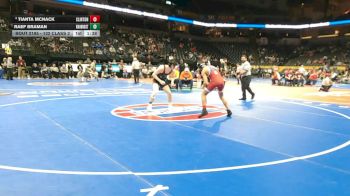 132 Class 2 lbs Quarterfinal - Tianta Mcnack, Clinton vs Raef Braman, Knob Noster