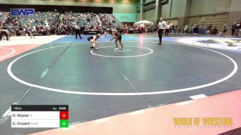 76 lbs Quarterfinal - Heavyn Woods, Takedown Elite vs Devyn Vincent, OKWA