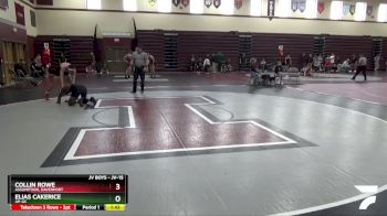 JV-15 lbs 7th Place Match - Collin Rowe, Assumption, Davenport vs Elias Cakerice, AP-GC