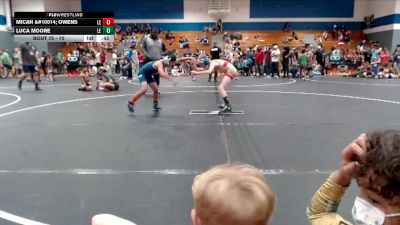 70 lbs Cons. Semi - Micah &#10014; Owens, Legacy Elite Wrestling Club vs Luca Moore, Legacy Elite Wrestling Club