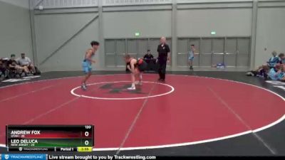 120 lbs Placement Matches (8 Team) - Andrew Fox, Utah vs Leo DeLuca, New Jersey