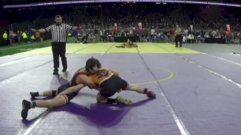 D3-132 lbs Cons. Round 1 - Ryan Woods, Belding Area HS vs Jon Pearson, Kingsley Area HS