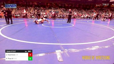 115 lbs Consi Of 16 #1 - Jayden Espinoza, Live Training vs Patrick Pina III, Tuscon Cyclones