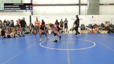 56 lbs Rr Rnd 6 - Calliope Willman, Charlies Angels- W vs Elaina Mercadante, Virginia Team Predator - W