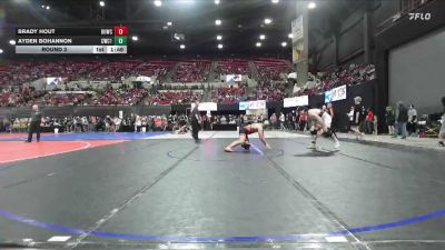195 lbs Round 3 - Brady Hout, Ronan Wrestling Club vs Ayden Bohannon, Coyote Wrestling Club
