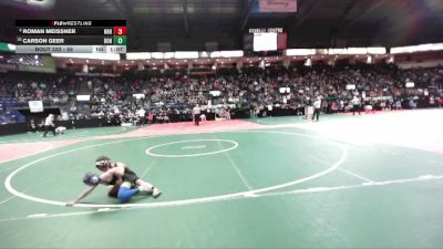 55 lbs Quarterfinal - Carson Geer, DONA vs Roman Meissner, NBHA