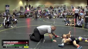 43 lbs Round 3 (6 Team) - Ataliah McCue, Belding Orange vs Cristiano Gutierrez, Region Wrestling Academy