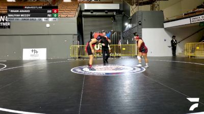 Junior Girls - 170 lbs Semis - Allyson Roque, Delano Jr. Tigers Wrestling Club vs Samantha Garcia