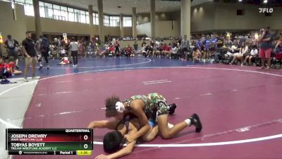 113 lbs Quarterfinal - Joseph Drewry, Wave Wrestling Club vs Tobyas Boyett, Trojan Wrestling Academy LLC