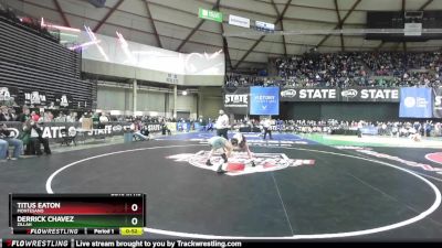 Boys 1A 113 lbs Cons. Round 5 - Titus Eaton, Montesano vs Derrick Chavez, Zillah