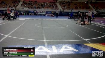 D1-215 lbs Cons. Round 1 - Jose Rodriguez, Mountain View Hs (Mesa) vs TROY MARTINEZ, Cesar Chavez