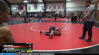 8 lbs Semifinal - Jaxx Meyer, Camp Point Youth Wrestling vs Lane Palmer, Keokuk Kids Wrestling Club