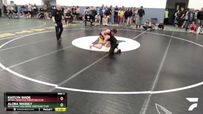 127 lbs Round 2 - Alora Wassily, Dillingham Wolverine Wrestling Club vs Kaitlyn Wade, Bethel Freestyle Wrestling Club